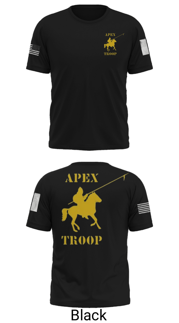 Old School Cotton Feel Shirt, Alpha Troop, 1-221 CAV, National Guard, Teamtime, Team time, sublimation, custom sports apparel, team uniforms, spirit wear, spiritwear, sports uniforms, custom shirts, team store, custom team store, fundraiser sports, apparel fundraiser