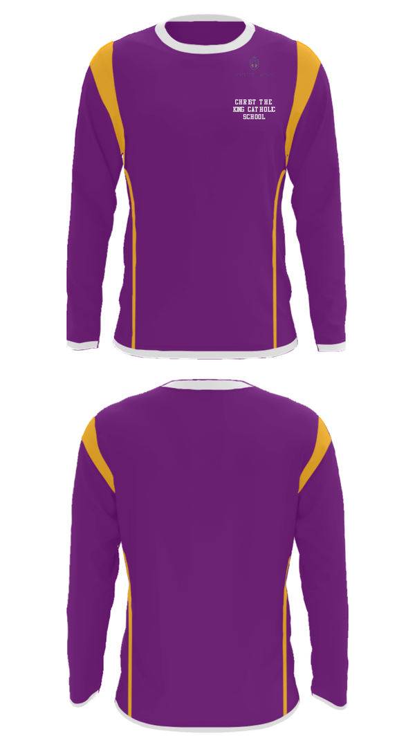 Long Sleeve Performance Shirt, Christ The King Catholic School, Spirit Store, Teamtime, Team time, sublimation, custom sports apparel, team uniforms, spirit wear, spiritwear, sports uniforms, custom shirts, team store, custom team store, fundraiser sports, apparel fundraiser