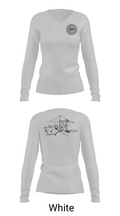 Howland Hook Marine Terminal 56370038 Women's Long Sleeve V-neck Shirt - 16