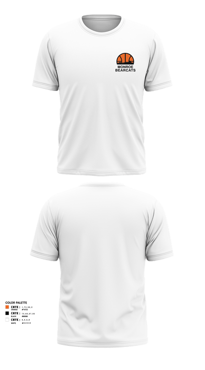 Monroe High School Basketball 86135082 Short Sleeve Performance Shirt - 2