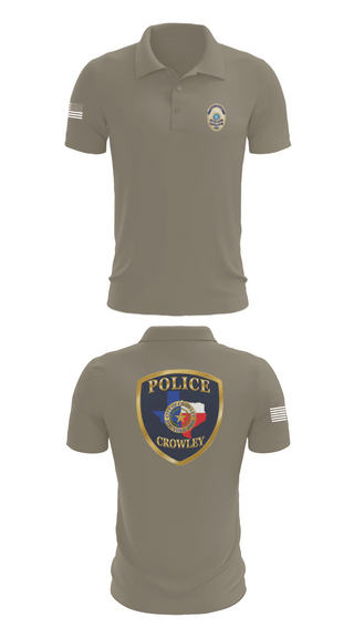 Short Sleeve Performance Polo, Crowley Police Department, , Teamtime, Team time, sublimation, custom sports apparel, team uniforms, spirit wear, spiritwear, sports uniforms, custom shirts, team store, custom team store, fundraiser sports, apparel fundraiser