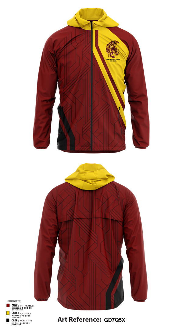 Windbreaker, Stanton County Junior High School, Spirit Store, Teamtime, Team time, sublimation, custom sports apparel, team uniforms, spirit wear, spiritwear, sports uniforms, custom shirts, team store, custom team store, fundraiser sports, apparel fundraiser