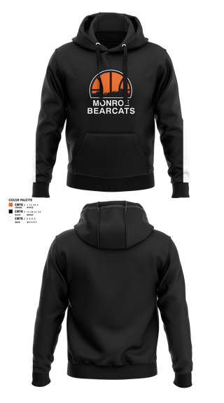 Hoodie, Monroe High School Basketball, Women's Basketball, Teamtime, Team time, sublimation, custom sports apparel, team uniforms, spirit wear, spiritwear, sports uniforms, custom shirts, team store, custom team store, fundraiser sports, apparel fundraiser