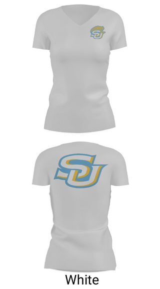 Women's Short Sleeve Vneck Shirt, Southern University A & M College Softball, Softball, Teamtime, Team time, sublimation, custom sports apparel, team uniforms, spirit wear, spiritwear, sports uniforms, custom shirts, team store, custom team store, fundraiser sports, apparel fundraiser