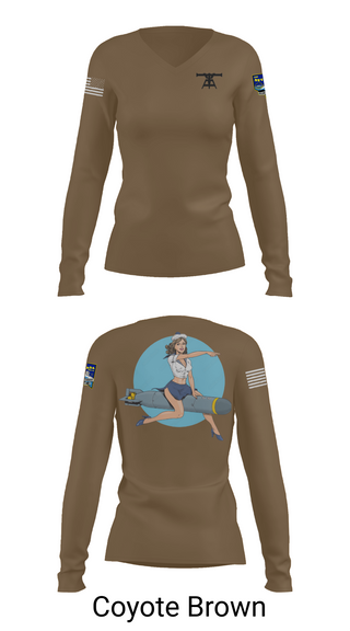 Womens Long Sleeve Vneck Shirt, 733, Navy, Teamtime, Team time, sublimation, custom sports apparel, team uniforms, spirit wear, spiritwear, sports uniforms, custom shirts, team store, custom team store, fundraiser sports, apparel fundraiser
