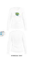 East Peoria Central Junior High School 11215542 Women's Long Sleeve V-neck Shirt - 15