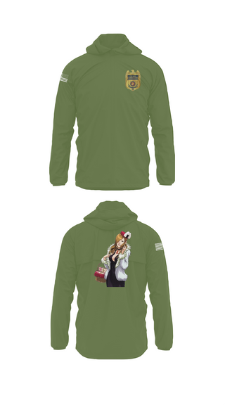 Windbreaker, U.S. Marine Corps Criminal Investigations Division Child Abuse UnitMARDET Fort Leonard Wood (FLW) DoD Interservice Non-Lethal Individual Weapons Instructor's Course Fort Leonard Wood Basic Military Police School House, , Teamtime, Team time, sublimation, custom sports apparel, team uniforms, spirit wear, spiritwear, sports uniforms, custom shirts, team store, custom team store, fundraiser sports, apparel fundraiser