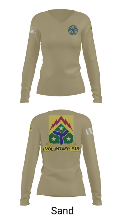 278th Armored Cavalry 65599627 Women's Long Sleeve V-neck Shirt - 97
