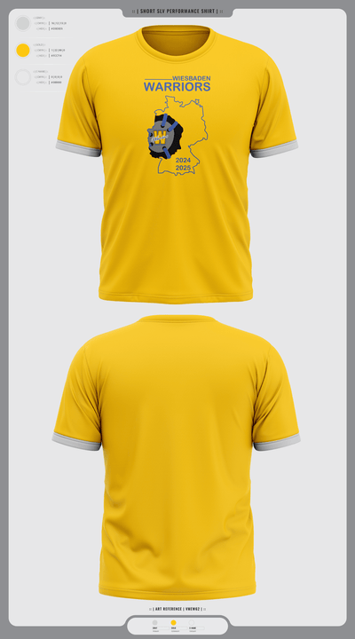 Wiesbaden warriors 36556050 Short Sleeve Performance Shirt - 9