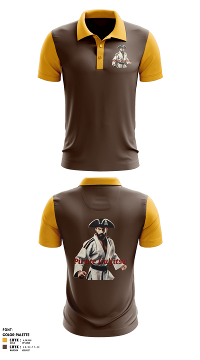 Pirate Jiu Jitsu 23329985 Short Sleeve Performance Polo - 41