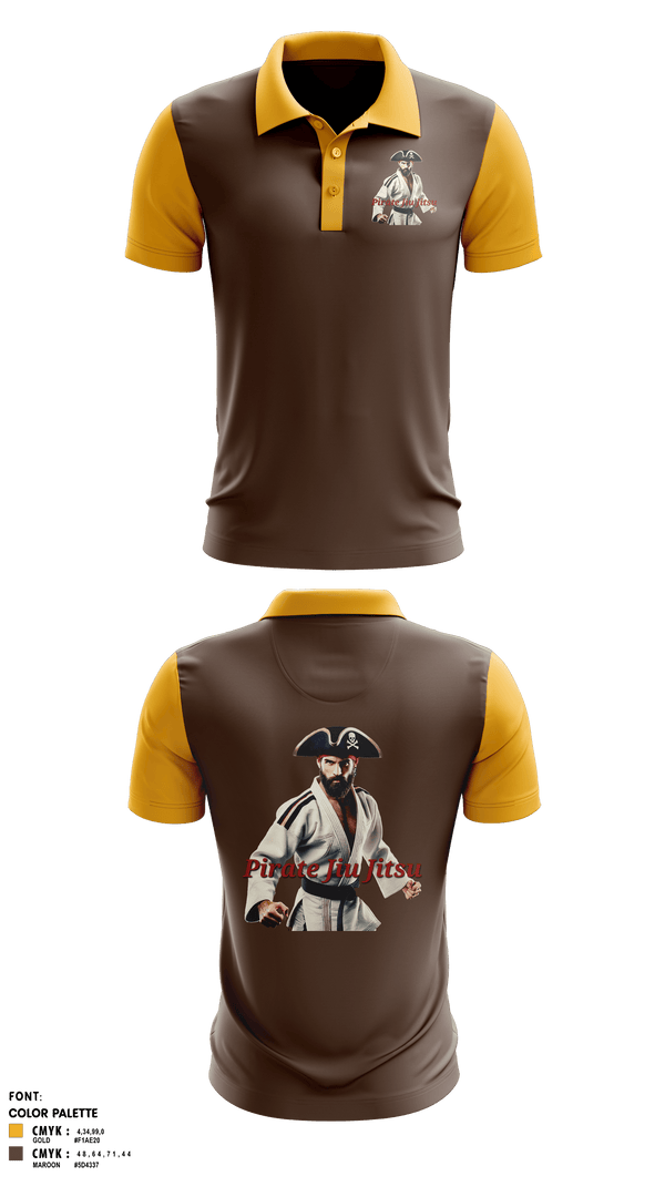 Short Sleeve Performance Polo, Pirate Jiu Jitsu, Wrestling, Teamtime, Team time, sublimation, custom sports apparel, team uniforms, spirit wear, spiritwear, sports uniforms, custom shirts, team store, custom team store, fundraiser sports, apparel fundraiser