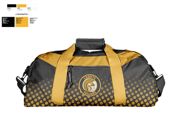Duffle Bag, Canute High School Volleyball, Men's Volleyball, Teamtime, Team time, sublimation, custom sports apparel, team uniforms, spirit wear, spiritwear, sports uniforms, custom shirts, team store, custom team store, fundraiser sports, apparel fundraiser