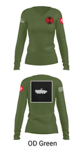RECCE 67362725 Women's Long Sleeve V-neck Shirt - 57