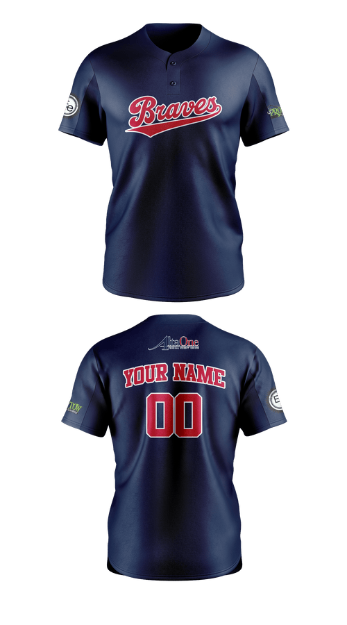 Two Button Baseball Jersey, IWV Youth Baseball, Baseball, Teamtime, Team time, sublimation, custom sports apparel, team uniforms, spirit wear, spiritwear, sports uniforms, custom shirts, team store, custom team store, fundraiser sports, apparel fundraiser