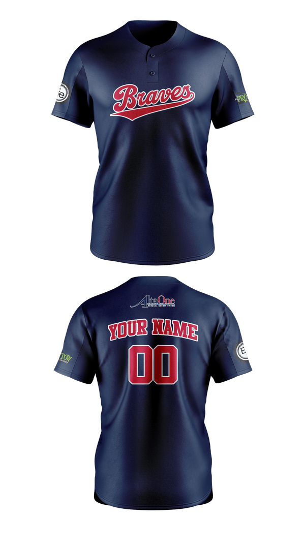 Two Button Baseball Jersey, IWV Youth Baseball, Baseball, Teamtime, Team time, sublimation, custom sports apparel, team uniforms, spirit wear, spiritwear, sports uniforms, custom shirts, team store, custom team store, fundraiser sports, apparel fundraiser