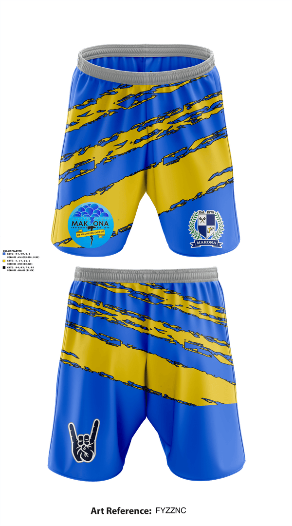 Athletic Shorts With Pockets, MAKONA Fraternity, E-Sports, Teamtime, Team time, sublimation, custom sports apparel, team uniforms, spirit wear, spiritwear, sports uniforms, custom shirts, team store, custom team store, fundraiser sports, apparel fundraiser