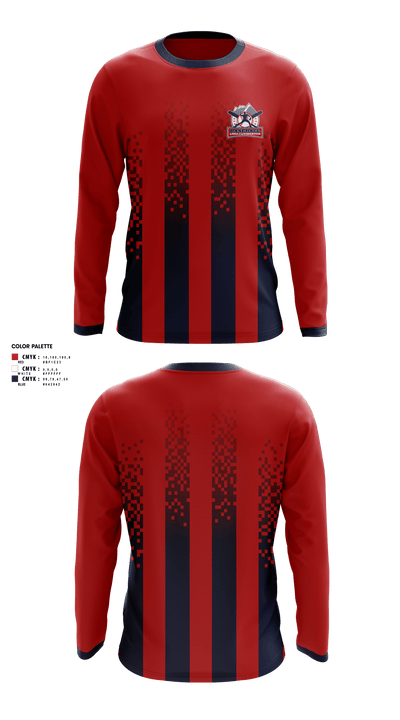 Livingston Youth Baseball Association 61259504 Long Sleeve Performance Shirt - 1