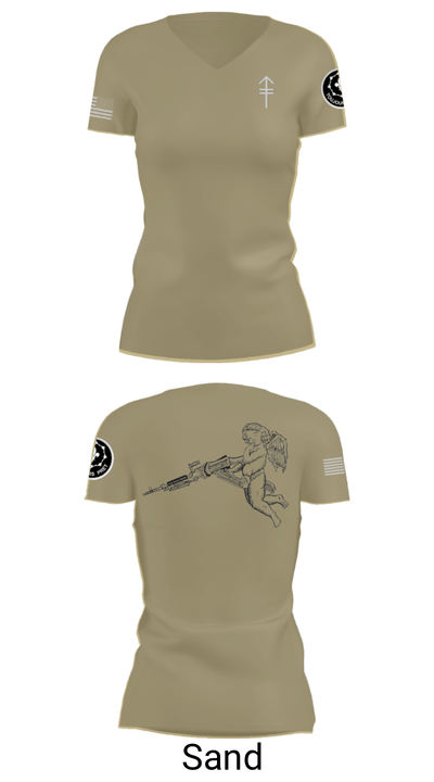2/2 3rd PLT Weapon Squad 26092004 Women's Short Sleeve V-neck Shirt - 88