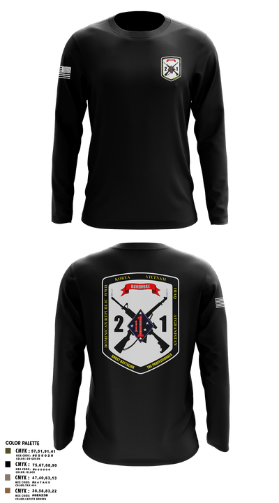 2nd Battalion, 1st Marine Regiment 96823879 Long Sleeve Performance Shirt - 102