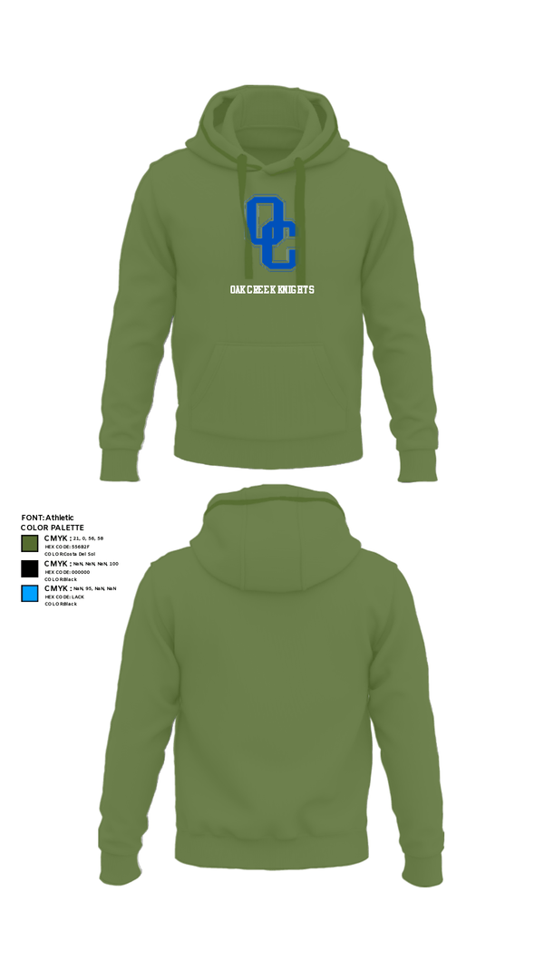 Hoodie, Oak Creek Knights, Men's Volleyball, Teamtime, Team time, sublimation, custom sports apparel, team uniforms, spirit wear, spiritwear, sports uniforms, custom shirts, team store, custom team store, fundraiser sports, apparel fundraiser