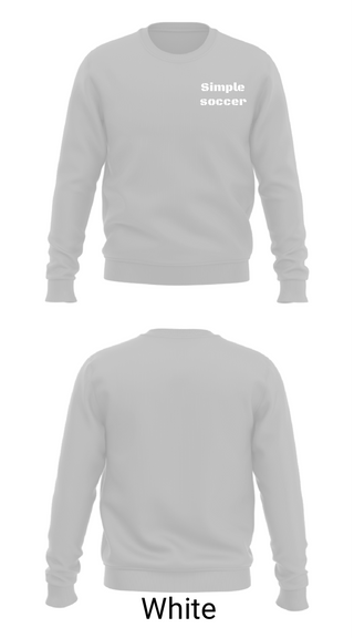 Crew Neck Sweatshirt, Simple soccer, Men's Soccer, Teamtime, Team time, sublimation, custom sports apparel, team uniforms, spirit wear, spiritwear, sports uniforms, custom shirts, team store, custom team store, fundraiser sports, apparel fundraiser
