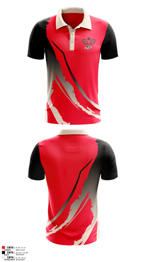 Short Sleeve Performance Polo, North Penn-Liberty Mounties, Tennis, Teamtime, Team time, sublimation, custom sports apparel, team uniforms, spirit wear, spiritwear, sports uniforms, custom shirts, team store, custom team store, fundraiser sports, apparel fundraiser