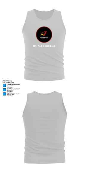 Tank Top, Del valle cardinals, Football, Teamtime, Team time, sublimation, custom sports apparel, team uniforms, spirit wear, spiritwear, sports uniforms, custom shirts, team store, custom team store, fundraiser sports, apparel fundraiser