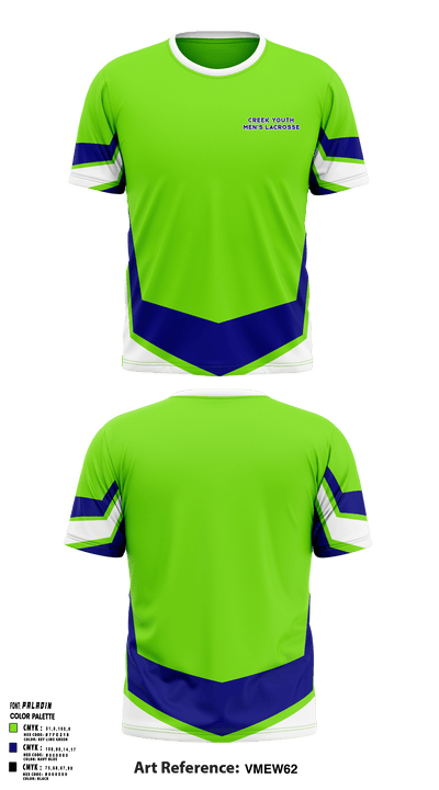 Creek Youth Lacrosse 12126369 Short Sleeve Performance Shirt - 1