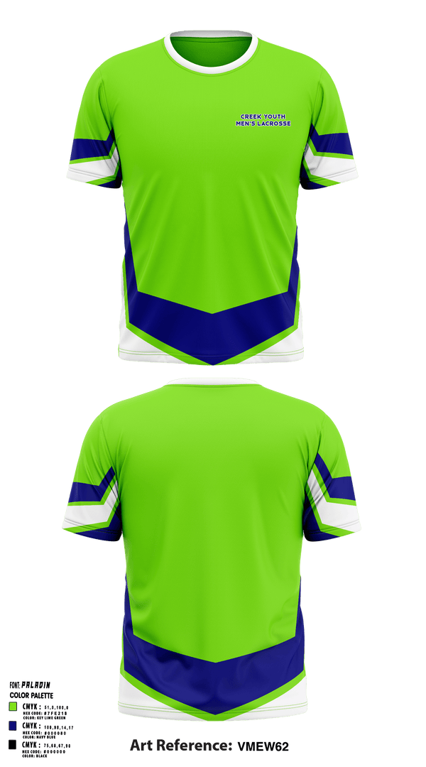 Short Sleeve Performance Shirt, Creek Youth Lacrosse, Men's Lacrosse, Teamtime, Team time, sublimation, custom sports apparel, team uniforms, spirit wear, spiritwear, sports uniforms, custom shirts, team store, custom team store, fundraiser sports, apparel fundraiser