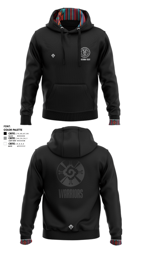 Hoodie, Thunder Vista MSTeam Fishman, Spirit Store, Teamtime, Team time, sublimation, custom sports apparel, team uniforms, spirit wear, spiritwear, sports uniforms, custom shirts, team store, custom team store, fundraiser sports, apparel fundraiser