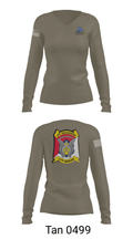 B Troop 2-17 Cav REGT 36740014 Women's Long Sleeve V-neck Shirt - 77