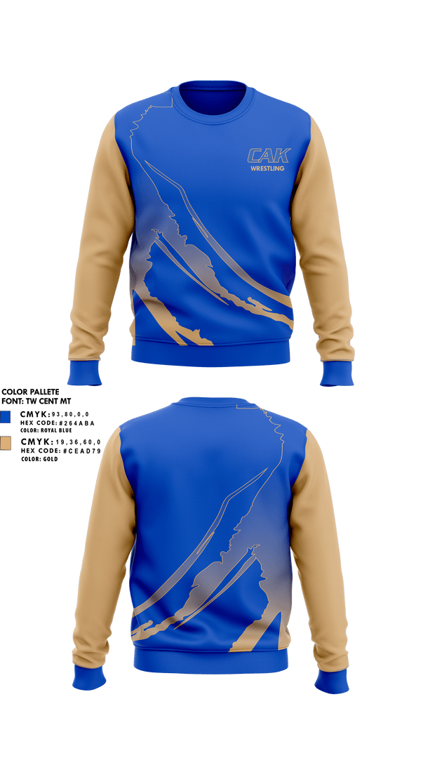 Crew Neck Sweatshirt, Christian Academy of Knoxville Wrestling, Wrestling, Teamtime, Team time, sublimation, custom sports apparel, team uniforms, spirit wear, spiritwear, sports uniforms, custom shirts, team store, custom team store, fundraiser sports, apparel fundraiser