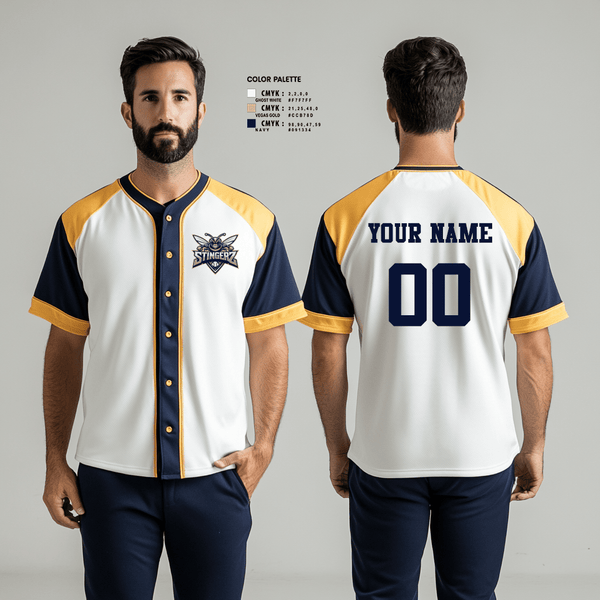 Full Button Baseball Jersey, STINGERZ, Baseball, Teamtime, Team time, sublimation, custom sports apparel, team uniforms, spirit wear, spiritwear, sports uniforms, custom shirts, team store, custom team store, fundraiser sports, apparel fundraiser