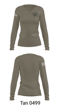 Emergency Services Detail 93962107 Women's Long Sleeve V-neck Shirt - 73