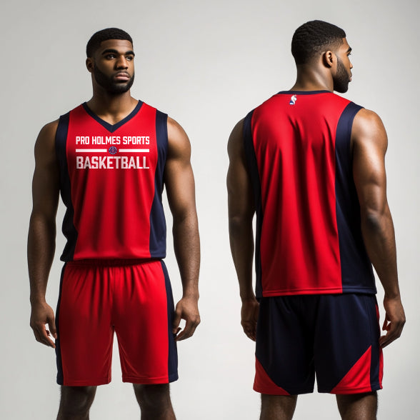 Mens Basketball Jersey, Pro Holmes Sports Basketball Academy, Men's Basketball, Teamtime, Team time, sublimation, custom sports apparel, team uniforms, spirit wear, spiritwear, sports uniforms, custom shirts, team store, custom team store, fundraiser sports, apparel fundraiser