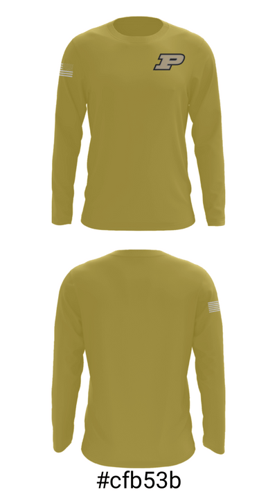 Purdue University Baseball 36887531 Long Sleeve Performance Shirt - 18