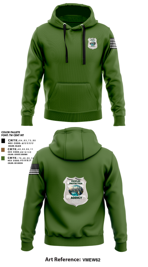 Hoodie, Peoples Protection Agency, LLC, , Teamtime, Team time, sublimation, custom sports apparel, team uniforms, spirit wear, spiritwear, sports uniforms, custom shirts, team store, custom team store, fundraiser sports, apparel fundraiser