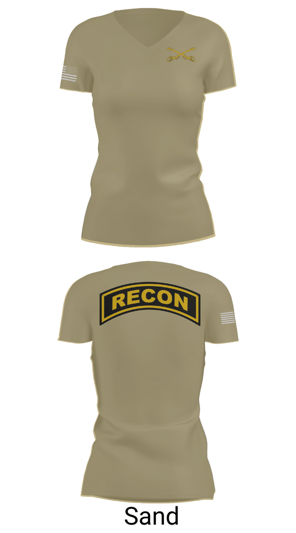 Womens Short Sleeve Vneck Shirt, Cowboy, Army, Teamtime, Team time, sublimation, custom sports apparel, team uniforms, spirit wear, spiritwear, sports uniforms, custom shirts, team store, custom team store, fundraiser sports, apparel fundraiser