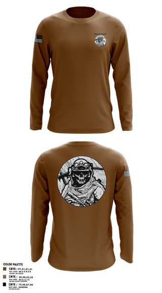 Long Sleeve Performance Polo, Killer Troop, Army, Teamtime, Team time, sublimation, custom sports apparel, team uniforms, spirit wear, spiritwear, sports uniforms, custom shirts, team store, custom team store, fundraiser sports, apparel fundraiser