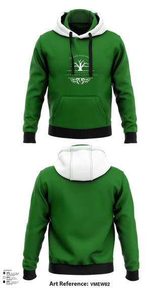 Hoodie, Green Grace Lawn Care and Landscaping, , Teamtime, Team time, sublimation, custom sports apparel, team uniforms, spirit wear, spiritwear, sports uniforms, custom shirts, team store, custom team store, fundraiser sports, apparel fundraiser