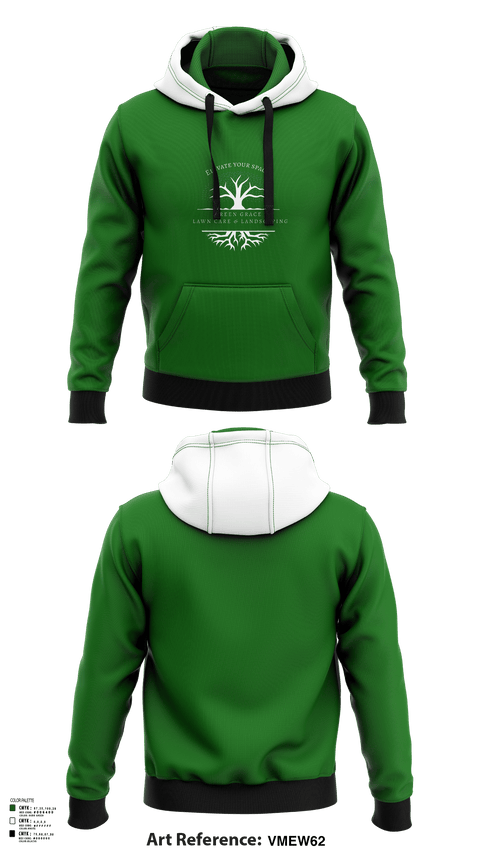 Hoodie, Green Grace Lawn Care and Landscaping, , Teamtime, Team time, sublimation, custom sports apparel, team uniforms, spirit wear, spiritwear, sports uniforms, custom shirts, team store, custom team store, fundraiser sports, apparel fundraiser