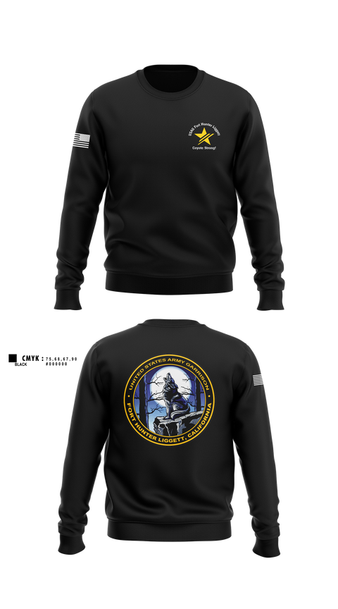 Crew Neck Sweatshirt, USAG Fort Hunter Liggett, Army, Teamtime, Team time, sublimation, custom sports apparel, team uniforms, spirit wear, spiritwear, sports uniforms, custom shirts, team store, custom team store, fundraiser sports, apparel fundraiser