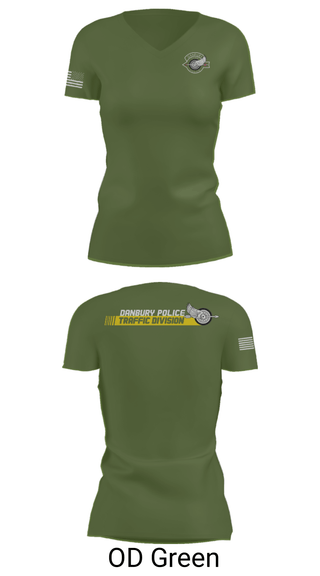 Womens Short Sleeve Vneck Shirt, Danbury Police Traffic Unit, Police, Teamtime, Team time, sublimation, custom sports apparel, team uniforms, spirit wear, spiritwear, sports uniforms, custom shirts, team store, custom team store, fundraiser sports, apparel fundraiser