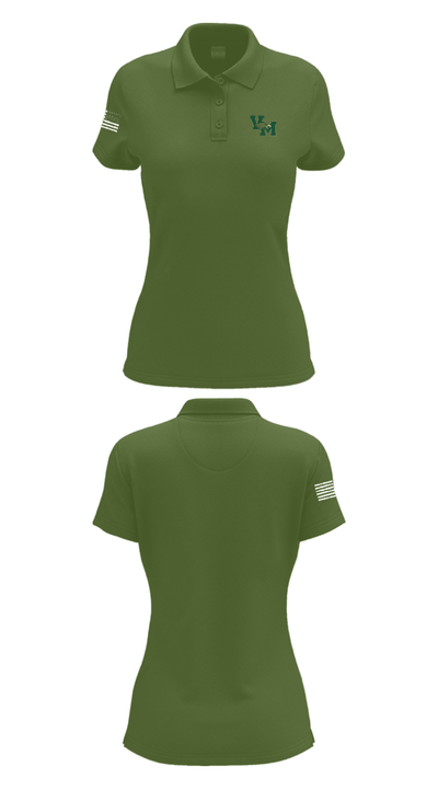 Valley Mills High School Cross Country 52833130 Women's Short Sleeve Performance Polo  - 25
