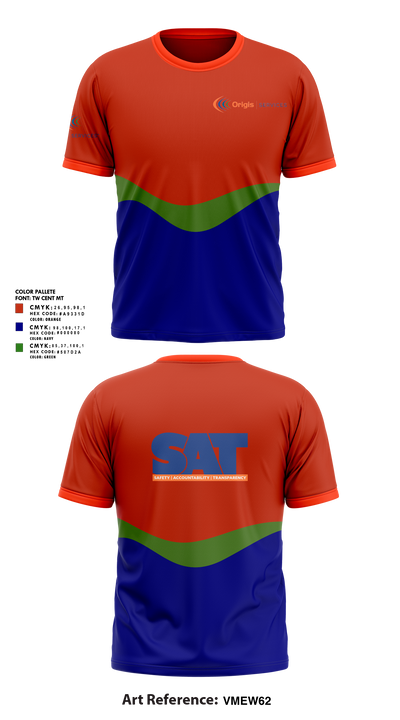 Origis services 16360173 Short Sleeve Performance Shirt - 1