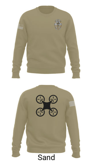 Crew Neck Sweatshirt, UAS Pilot, Police, Teamtime, Team time, sublimation, custom sports apparel, team uniforms, spirit wear, spiritwear, sports uniforms, custom shirts, team store, custom team store, fundraiser sports, apparel fundraiser