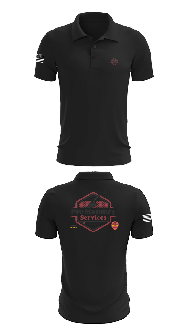 Short Sleeve Performance Polo, Pro Masonry Services LLC, , Teamtime, Team time, sublimation, custom sports apparel, team uniforms, spirit wear, spiritwear, sports uniforms, custom shirts, team store, custom team store, fundraiser sports, apparel fundraiser