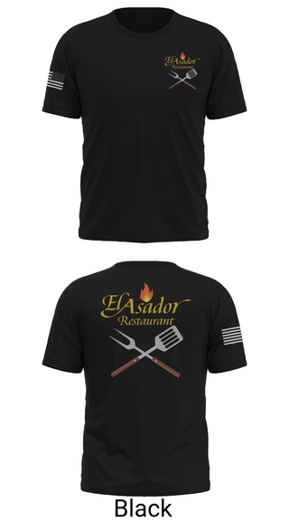 Old School Cotton Feel Shirt, El Asador Restaurant, , Teamtime, Team time, sublimation, custom sports apparel, team uniforms, spirit wear, spiritwear, sports uniforms, custom shirts, team store, custom team store, fundraiser sports, apparel fundraiser