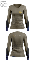 Solara 21146870 Women's Long Sleeve V-neck Shirt - 2