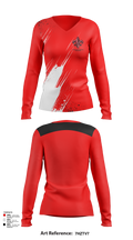 Calhoun County High School Cross Country 14080090 Women's Long Sleeve V-neck Shirt - 104 (1)